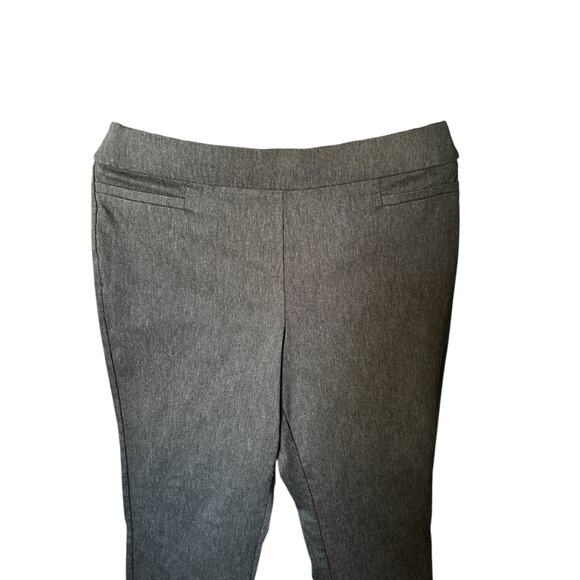 Liz Claiborne Slacks Womens Size 14 Dark Gray Stretch Straight Leg Pockets Pants - Picture 8 of 8